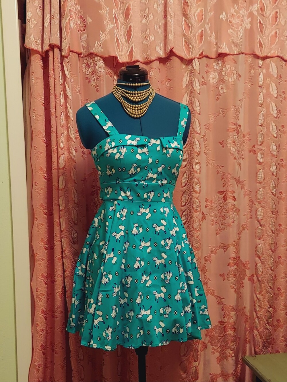 Ixia Poshmark Retro Style Fit n Flare Fox Dress